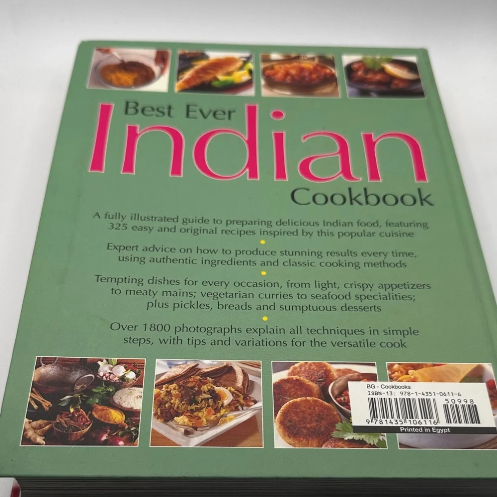 Best Ever Indian Cookbook with 325 Step by Step Recipes Pre-Own Metro Books NY